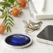 Porte-clés Sapphire Gemstone Blue (Côté)