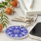 Porte-clés Sapphire Mandala (Devant Droit)