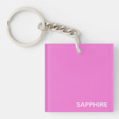Porte-clés Sapphire pink colour (Devant)
