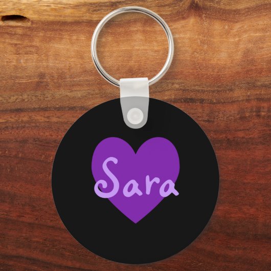 Porte-clés Sara en violet (Recto)