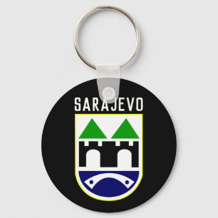 Porte-clés Sarajevo coat of arms, Bosnia and Herzegovina