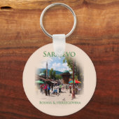Porte-clés Sarajevo: Pigeon Square in the Old Bazaar (Recto)