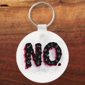 Porte-clés Sarcastique antisociale bizarre Pas de typographie (Recto)
