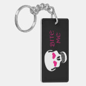 Porte-clés Sarcastique Bite Me (Crâne) (Devant gauche)