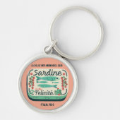 Porte-clés Sardine vintage Can Italienne Peach (Devant)