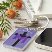 Porte-clés Sash violet sur Porte - clé croisé (Devant droit)