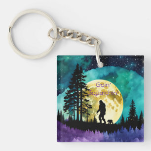 Porte-clés Sasquatch et ours sur la montagne *personnaliser*