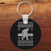 Porte-clés Sasquatch Goûter Snowboard Vilain Noël Bigfoo (Recto)