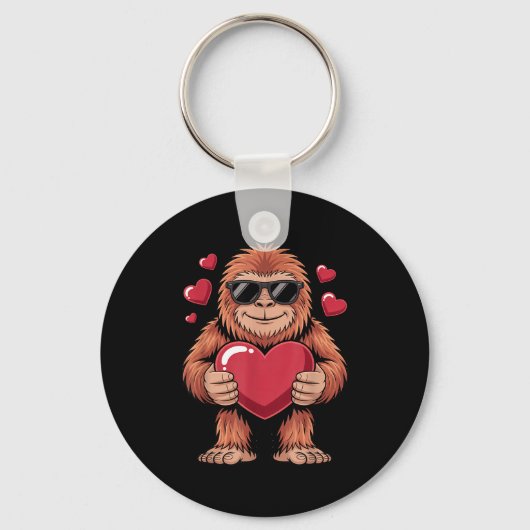 Porte-clés Sasquatch Valentine's Day - Bigfoot Heart Sungles  (Recto)