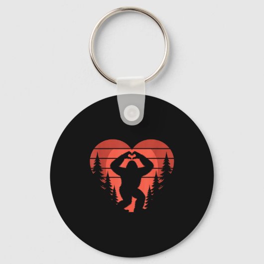 Porte-clés Sasquatch Valentine's Day - Bigfoot Heart Sungles  (Recto)