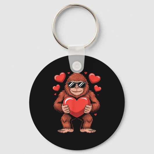 Porte-clés Sasquatch Valentine's Day - Bigfoot Heart Sungles  (Recto)