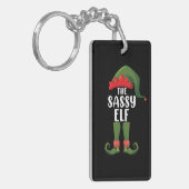 Porte-clés Sassy Elf Matching Family Group Christmas Party (Devant gauche)