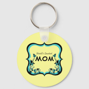 Porte-clés Sassy Floral World's Greatest Mom Porte - clé