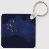 Porte-clés Satellite Les Lumières Nocturnes De L'Australie. (Dos)