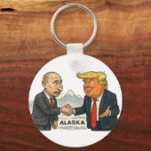 Porte-clés Satire politique : Poutine et Trump se rencontrent (Recto)