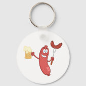 Porte-clés Saucisses Et Bières (Recto)
