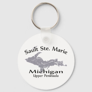 Porte-clés Sault Ste Marie Michigan Plan Porte - clé