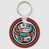 Porte-clés Saumon de Otter rouge amérindien (Recto)