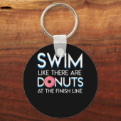 Porte-clés Saumure De Bain Comme Des Donuts À La Ligne Finale (Recto)