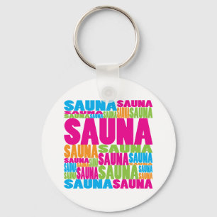 Porte-clés Sauna coloré