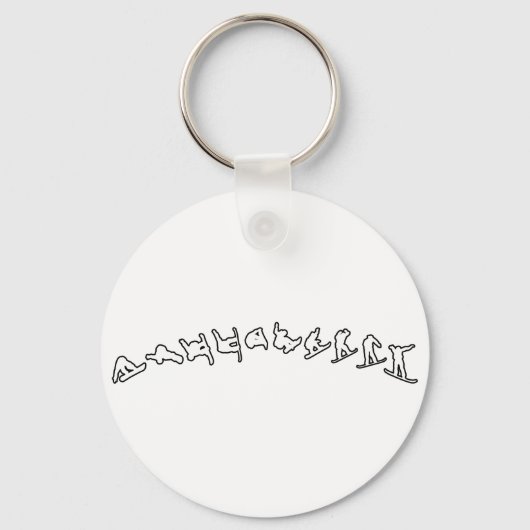 Porte-clés Saut à neige (Recto)