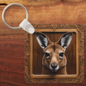 Porte-clés Saut de la Nature : Une impression sur bois de kan (Recto)