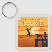 Porte-clés Sauter Sur Un Lac (Recto)