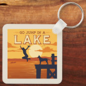 Porte-clés Sauter Sur Un Lac (Verso)