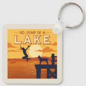 Porte-clés Sauter Sur Un Lac (Dos)