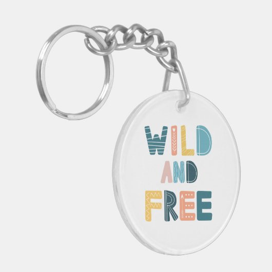 Porte-clés Sauvage et libre (Devant gauche)