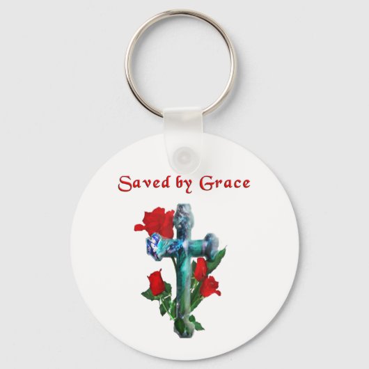 Porte-clés Sauvé par grâce (Recto)