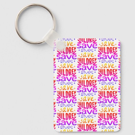 Porte-clés Sauver les enfants, sauver des vies (Recto)