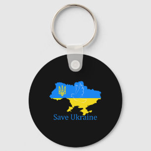 Porte-clés Sauver l'Ukraine Soutenir la Colombe de la Paix Ca