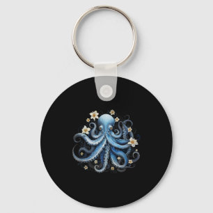 Porte-clés Sauvez Kraken Blue Octopus Squid Sea Live Sauvez O