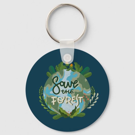 Porte-clés Sauvez la forêt (Recto)