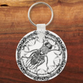 Porte-clés Sauvez la mouche aux fruits (Recto)