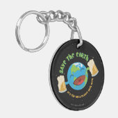 Porte-clés Sauvez la terre (Devant gauche)