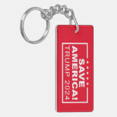 Porte-clés Sauvez l'Amérique Trump 2024 (Devant gauche)