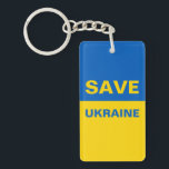 Porte-clés Sauvez le drapeau ukrainien<br><div class="desc">Sauvez le drapeau ukrainien</div>