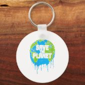 Porte-clés Sauvez Le Jour des terres Planète (Recto)