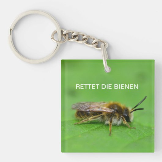 Porte-clés Sauvez les abeilles (Devant)