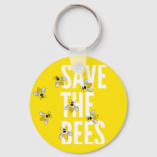 Porte-clés Sauvez les abeilles (Recto)