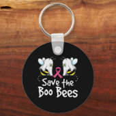 Porte-clés Sauvez les abeilles Boo Sensibilisation au cancer  (Verso)