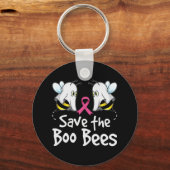 Porte-clés Sauvez les abeilles Boo Sensibilisation au cancer  (Recto)