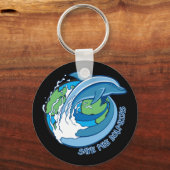 Porte-clés Sauvez les dauphins (Recto)