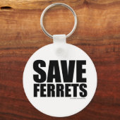 Porte-clés Sauvez les furets ! (Recto)