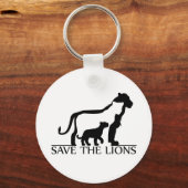 Porte-clés Sauvez les lions (Recto)