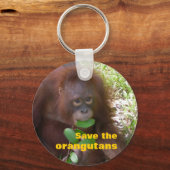 Porte-clés Sauvez les Orangutans (Recto)