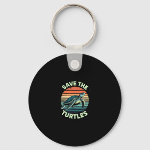 Porte-clés Sauvez Les Tortues Animal Tortue Amateur D'animaux
