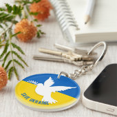 Porte-clés Sauvez l'Ukraine Porte - clé acrylique (Devant Droit)